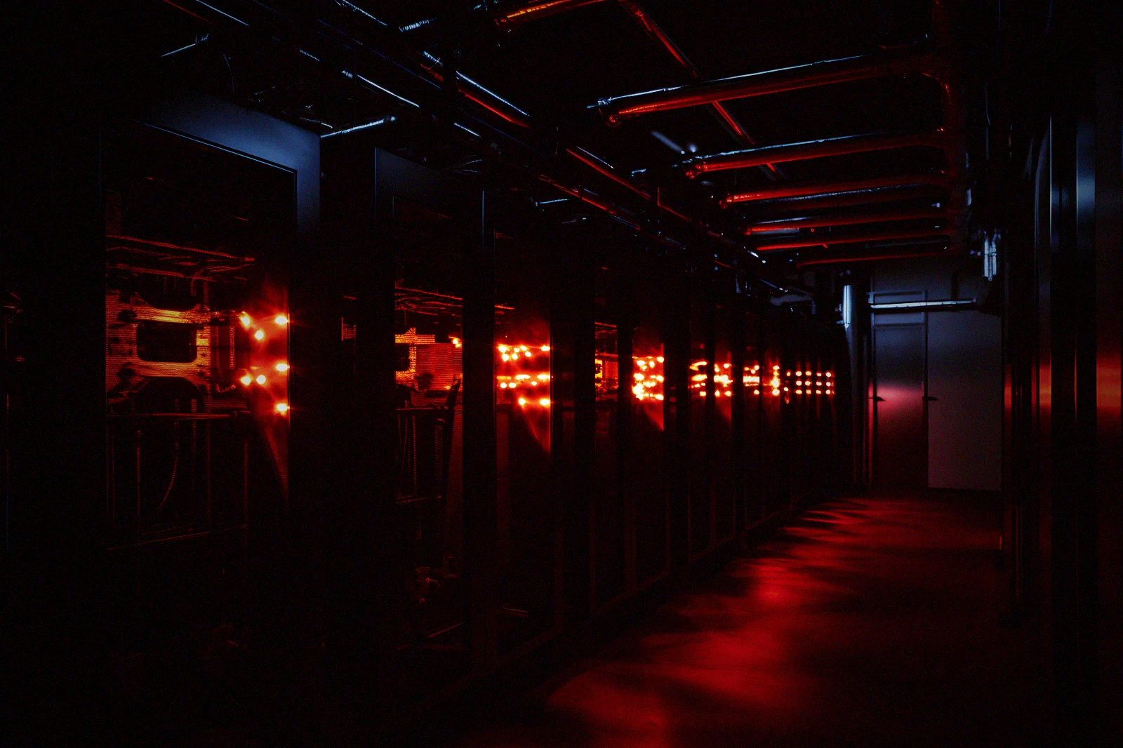 Fire-suppression infrastructure in a data centre, the kind of control that only helps if it is switched on.